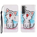 Custodia portafoglio in pelle per Samsung Galaxy S22 5G