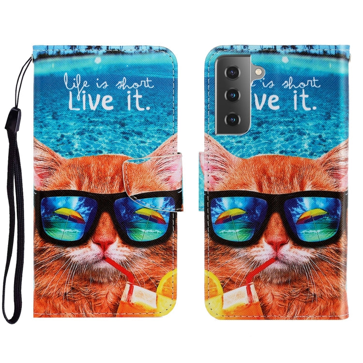 Custodia portafoglio in pelle per Samsung Galaxy S22 5G