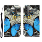 Custodia portafoglio in pelle per Samsung Galaxy S22 5G