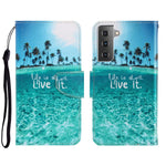 Custodia portafoglio in pelle per Samsung Galaxy S22 5G