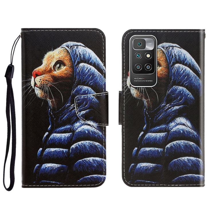 Custodia portafoglio in pelle con slot carte per Xiaomi Redmi 10