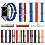 Cinturino in nylon intrecciato per Apple Watch regolabile
