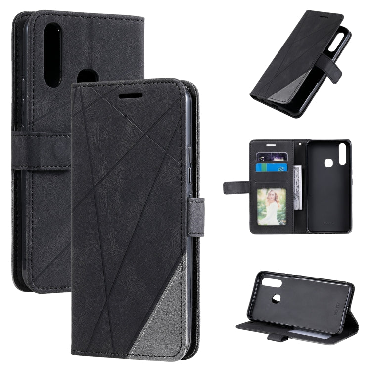 Custodia flip in pelle con giunzione orizzontale per vivo Y17 Y20 Y51 Y72 iQOO