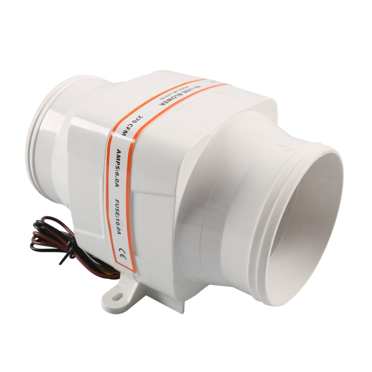 Ventola di scarico 4 pollici 12V a 6 pale in ABS