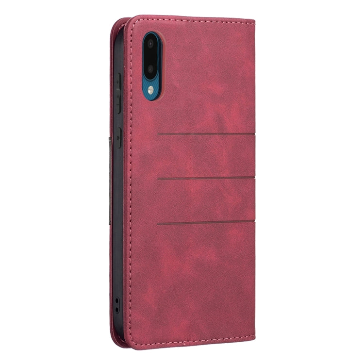 Custodia portafoglio in pelle con chiusura magnetica per Samsung