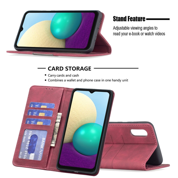 Custodia portafoglio in pelle con chiusura magnetica per Samsung