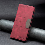 Custodia portafoglio in pelle con chiusura magnetica per Samsung