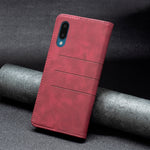 Custodia portafoglio in pelle con chiusura magnetica per Samsung