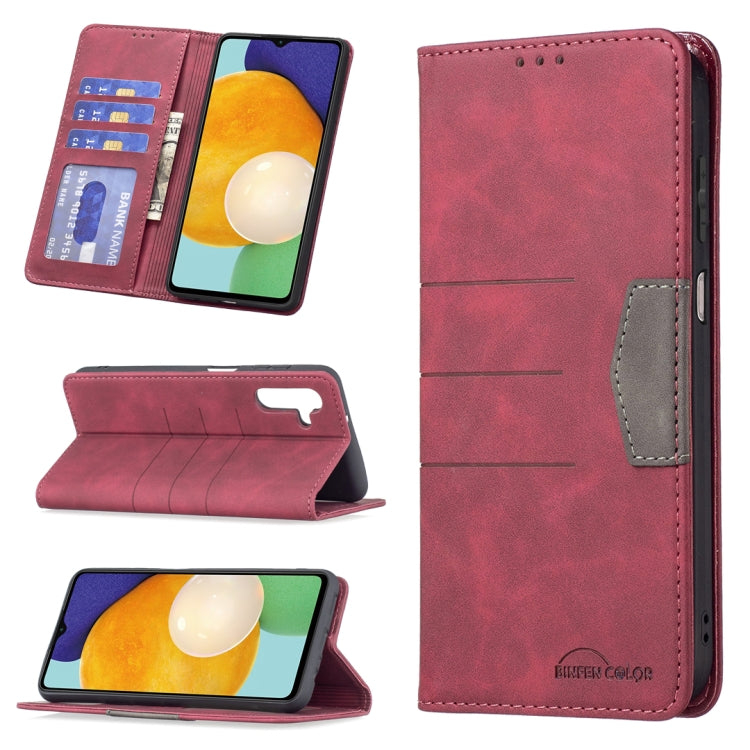 Custodia portafoglio in pelle con chiusura magnetica per Samsung