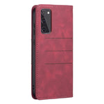 Custodia portafoglio in pelle con chiusura magnetica per Samsung