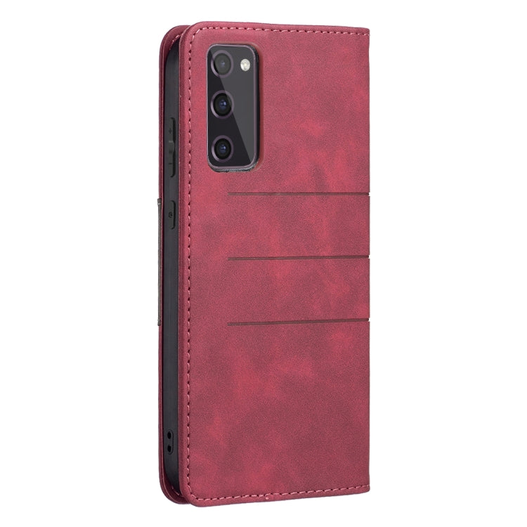 Custodia portafoglio in pelle con chiusura magnetica per Samsung