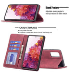 Custodia portafoglio in pelle con chiusura magnetica per Samsung