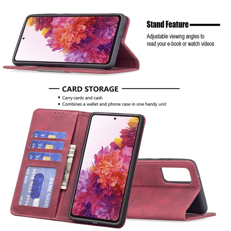 Custodia portafoglio in pelle con chiusura magnetica per Samsung