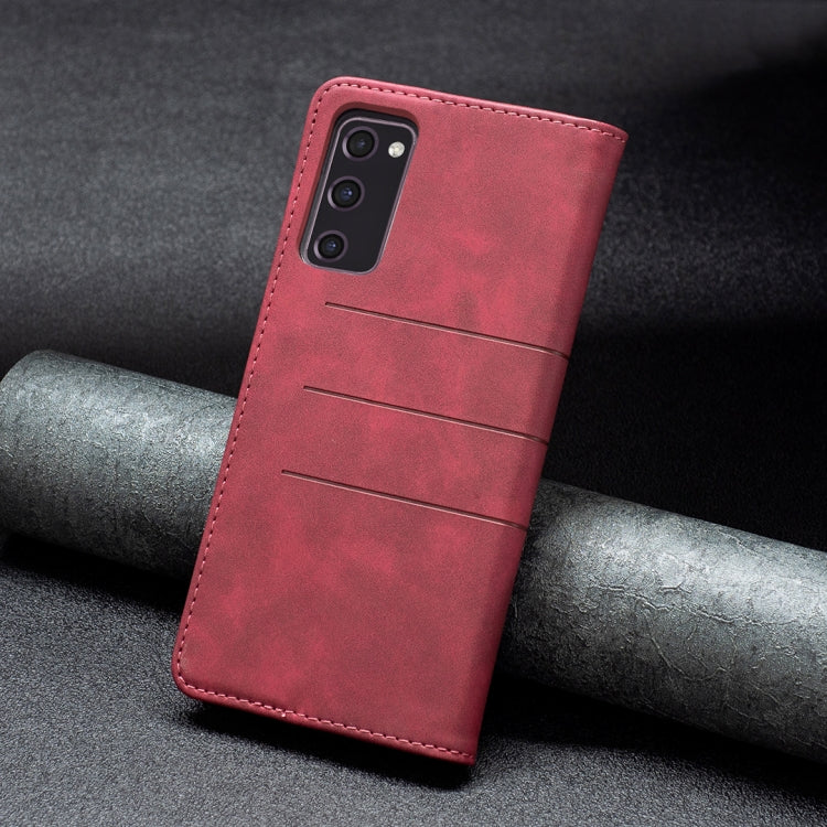 Custodia portafoglio in pelle con chiusura magnetica per Samsung