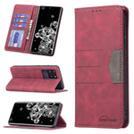 Custodia portafoglio in pelle con chiusura magnetica per Samsung