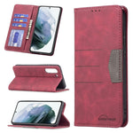Custodia portafoglio in pelle con chiusura magnetica per Samsung