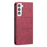 Custodia portafoglio in pelle con chiusura magnetica per Samsung