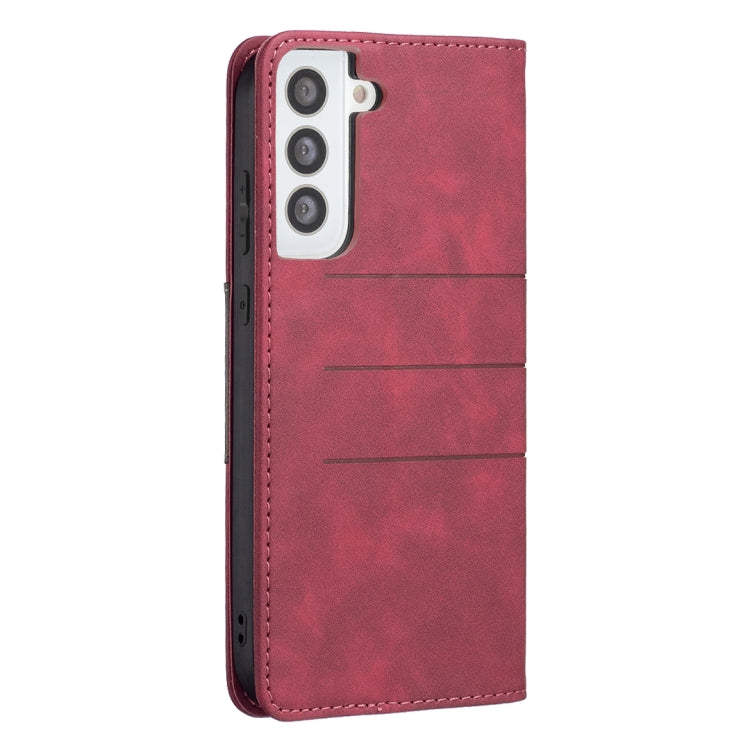 Custodia portafoglio in pelle con chiusura magnetica per Samsung