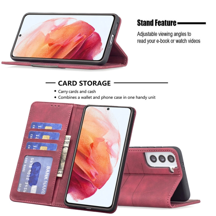 Custodia portafoglio in pelle con chiusura magnetica per Samsung