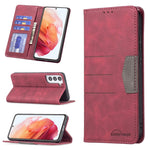 Custodia portafoglio in pelle con chiusura magnetica per Samsung