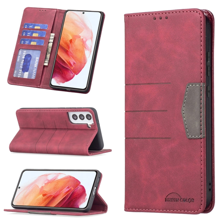 Custodia portafoglio in pelle con chiusura magnetica per Samsung