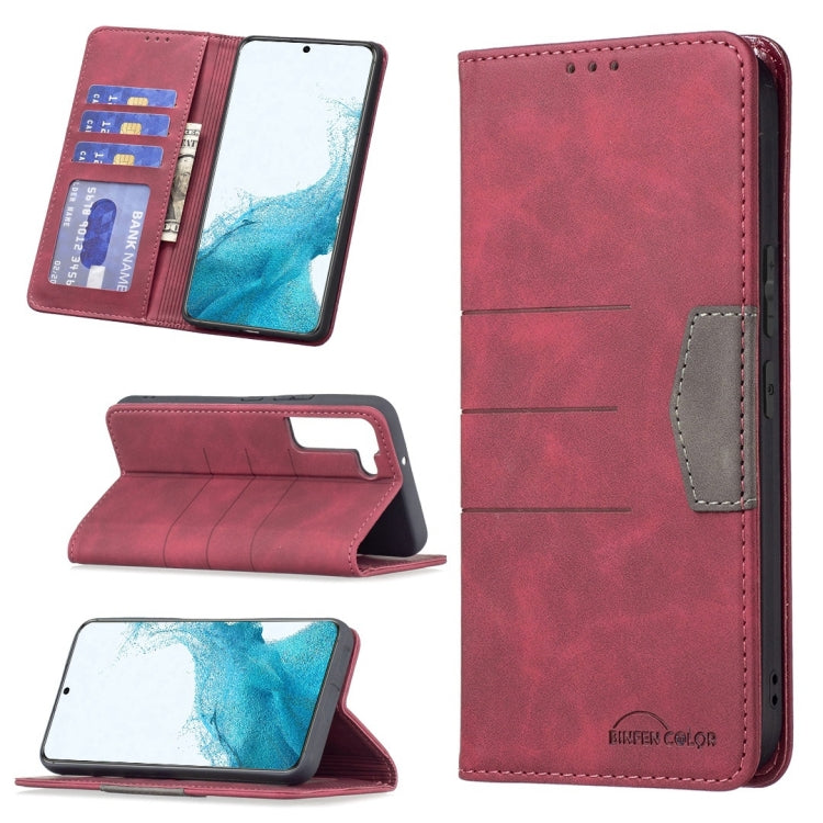 Custodia portafoglio in pelle con chiusura magnetica per Samsung