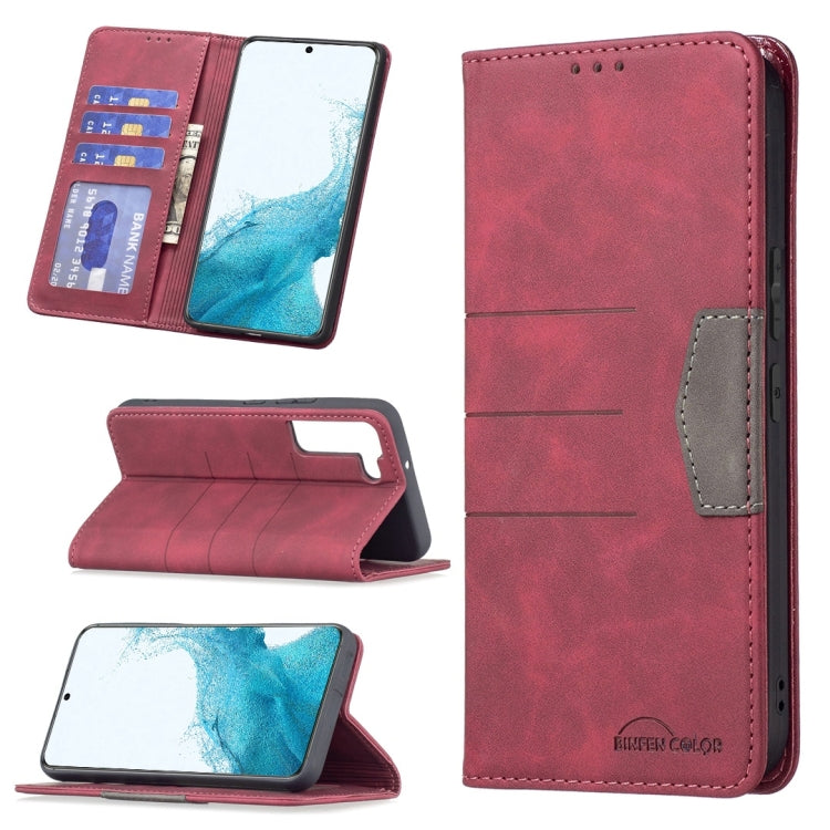 Custodia portafoglio in pelle con chiusura magnetica per Samsung