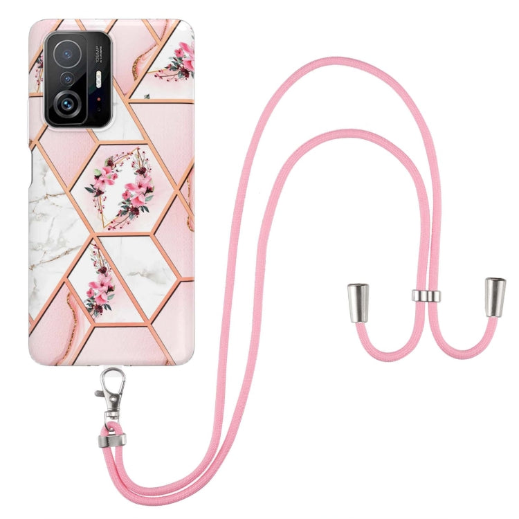 Custodia TPU con fiore in marmo per Xiaomi Mi 11T Pro
