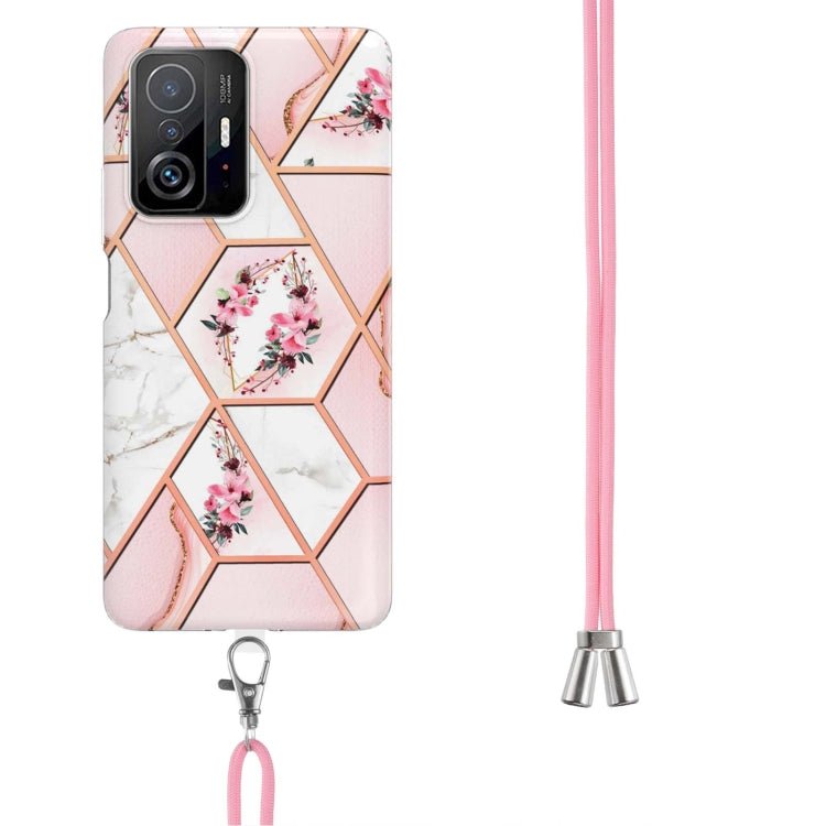 Custodia TPU con fiore in marmo per Xiaomi Mi 11T Pro