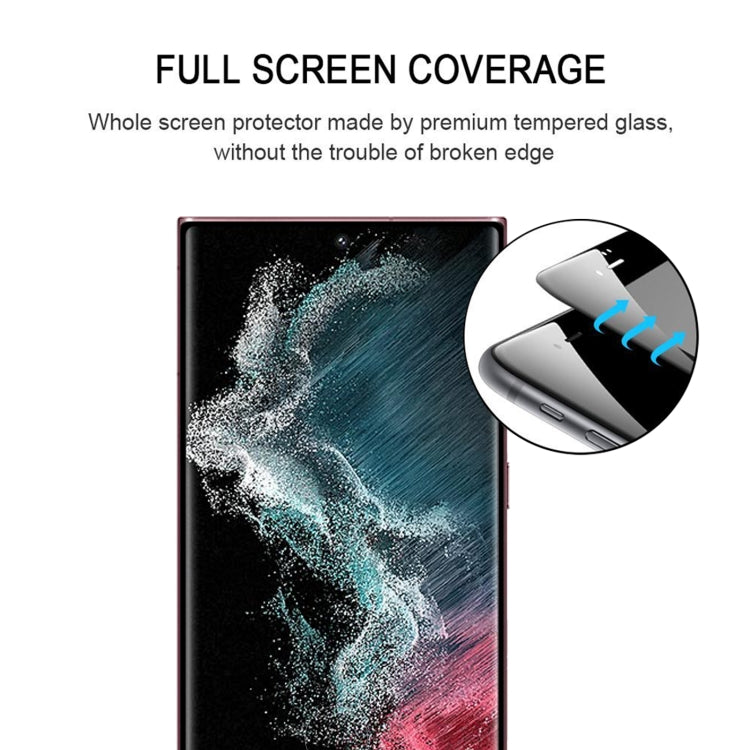 Pellicola vetro temperato con bordo curvo 3D per Galaxy S22 Ultra