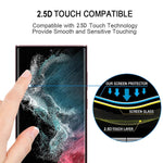Pellicola vetro temperato con bordo curvo 3D per Galaxy S22 Ultra
