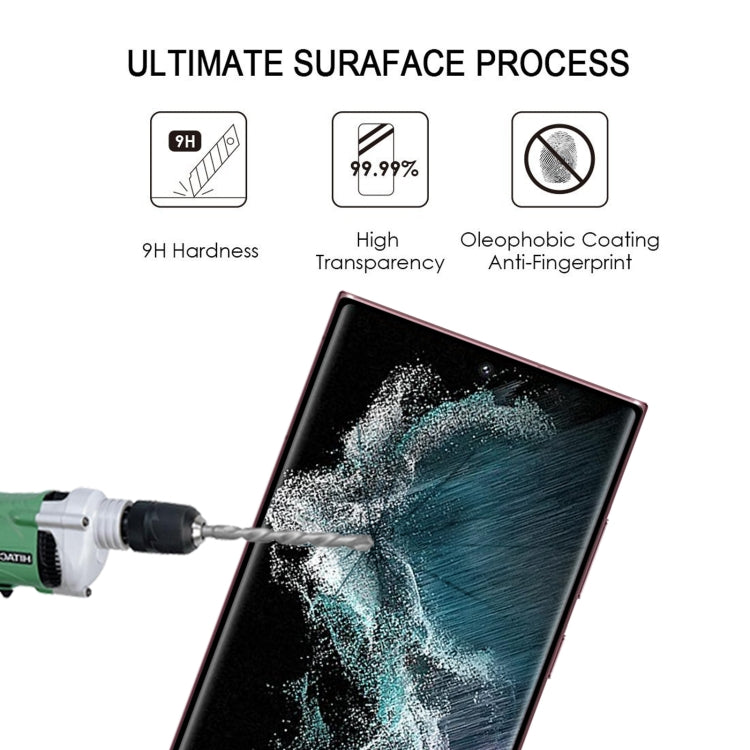 Pellicola vetro temperato con bordo curvo 3D per Galaxy S22 Ultra