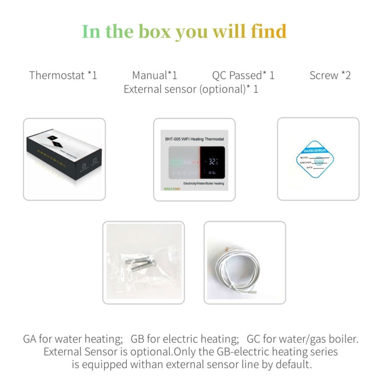 Termostato WiFi per riscaldamento domestico 220V 3A