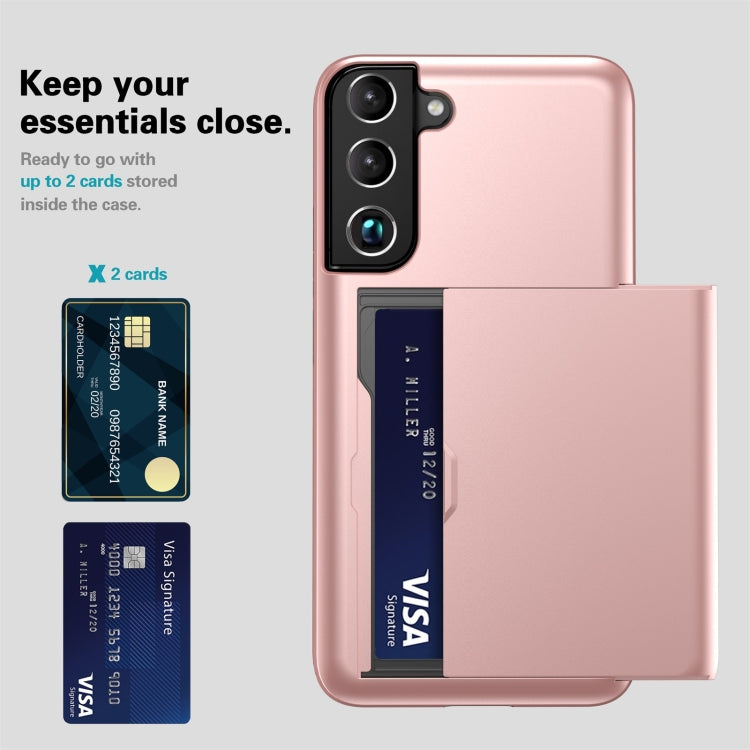 Custodia antiurto con slot carte per Samsung Galaxy S22 5G