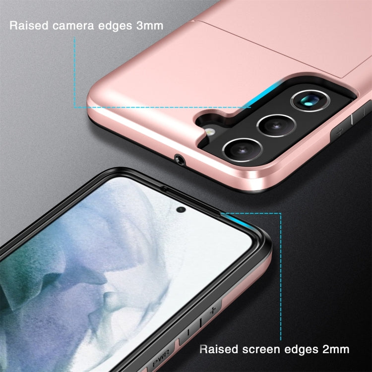 Custodia antiurto con slot carte per Samsung Galaxy S22 5G