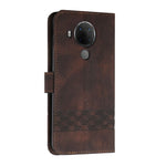 Custodia in pelle con vibrazione per Nokia 3.4 / 5.4 Dark Coffee