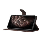 Custodia in pelle con vibrazione per Nokia 3.4 / 5.4 Dark Coffee