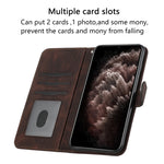 Custodia in pelle con vibrazione per Nokia 3.4 / 5.4 Dark Coffee