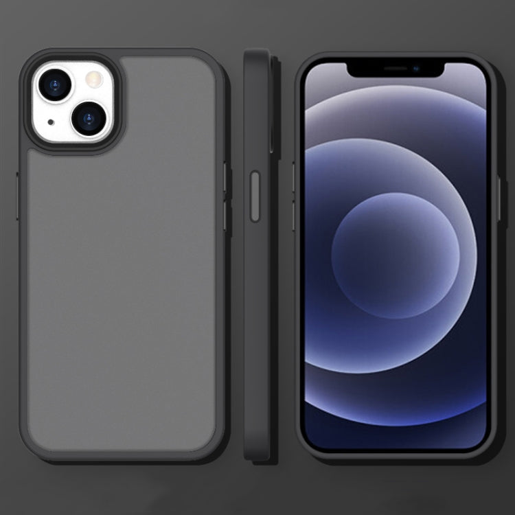 Custodia antiurto satinata traslucida per iPhone 13