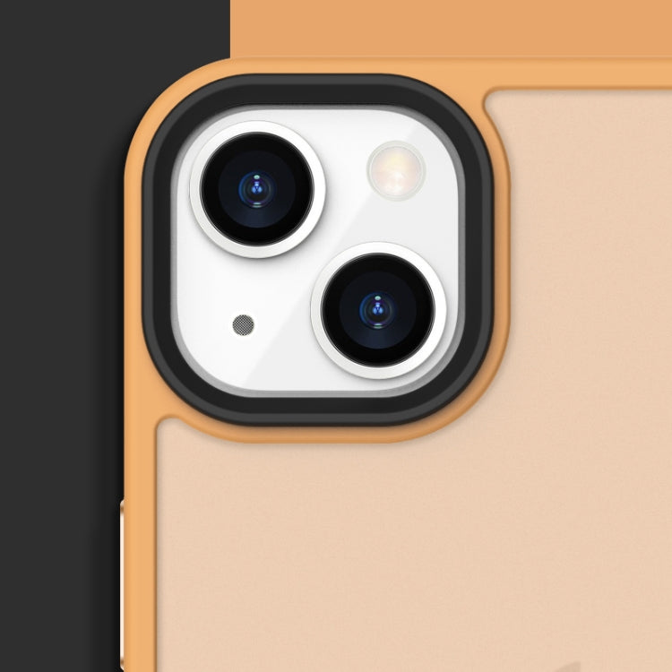 Custodia antiurto satinata traslucida per iPhone 13
