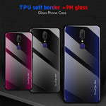 Custodia protettiva in vetro sfumato texture per OPPO F11 A9 A33 A57 A39 F3