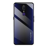 Custodia protettiva in vetro sfumato texture per OPPO F11 A9 A33 A57 A39 F3