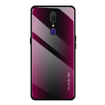 Custodia protettiva in vetro sfumato texture per OPPO F11 A9 A33 A57 A39 F3