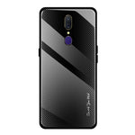 Custodia protettiva in vetro sfumato texture per OPPO F11 A9 A33 A57 A39 F3