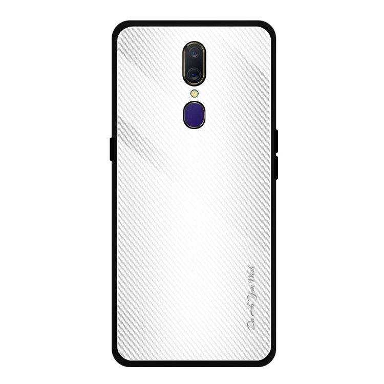 Custodia protettiva in vetro sfumato texture per OPPO F11 A9 A33 A57 A39 F3