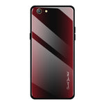 Custodia protettiva in vetro sfumato texture per OPPO F11 A9 A33 A57 A39 F3