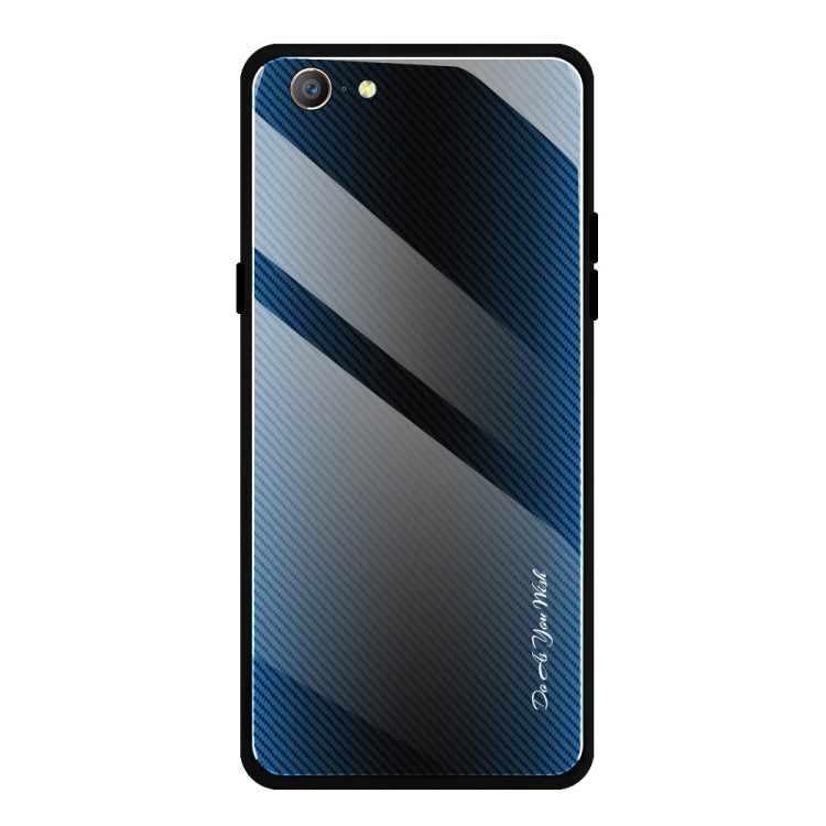 Custodia protettiva in vetro sfumato texture per OPPO F11 A9 A33 A57 A39 F3