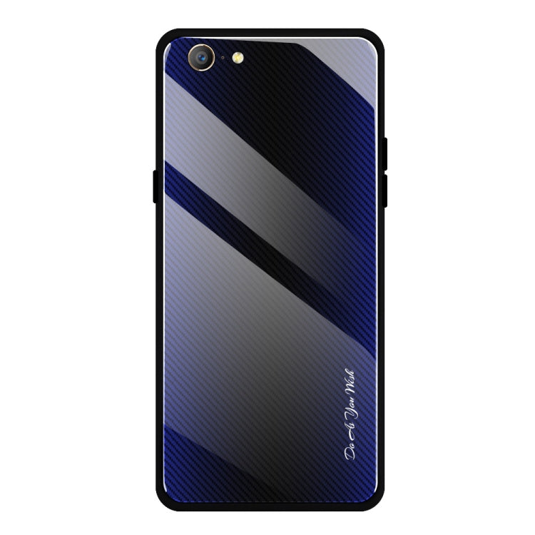 Custodia protettiva in vetro sfumato texture per OPPO F11 A9 A33 A57 A39 F3