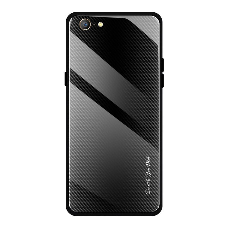 Custodia protettiva in vetro sfumato texture per OPPO F11 A9 A33 A57 A39 F3