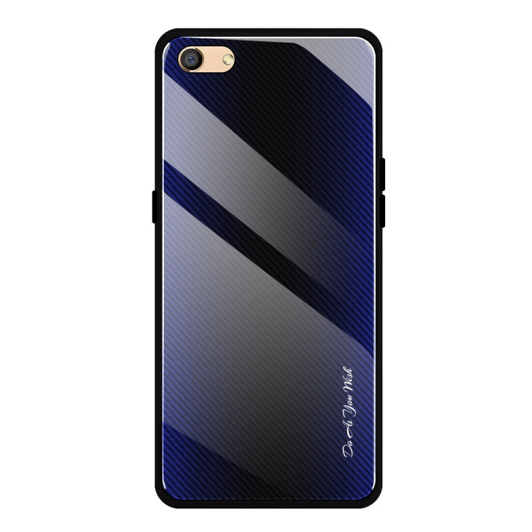 Custodia protettiva in vetro sfumato texture per OPPO F11 A9 A33 A57 A39 F3